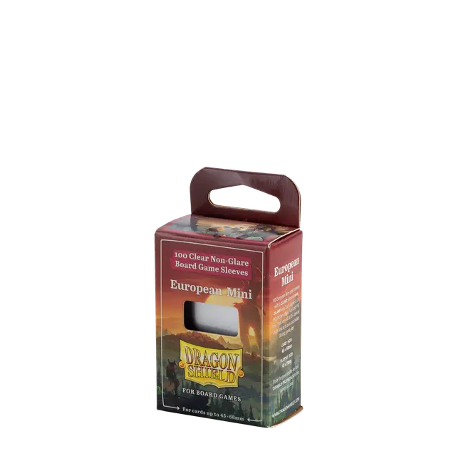 European Mini - Clear/Non-Glare - Board Game Sleeves