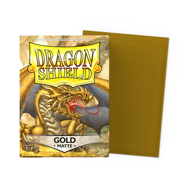 Dragon Shield Sleeves: Matte Gold  (100ct)