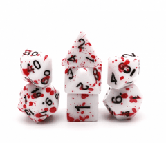 Blood Splatter RPG Dice Set