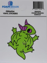 Pocket Dragon Sticker: Emerald