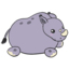 Mini Squishable Baby Rhino • 7 Inch