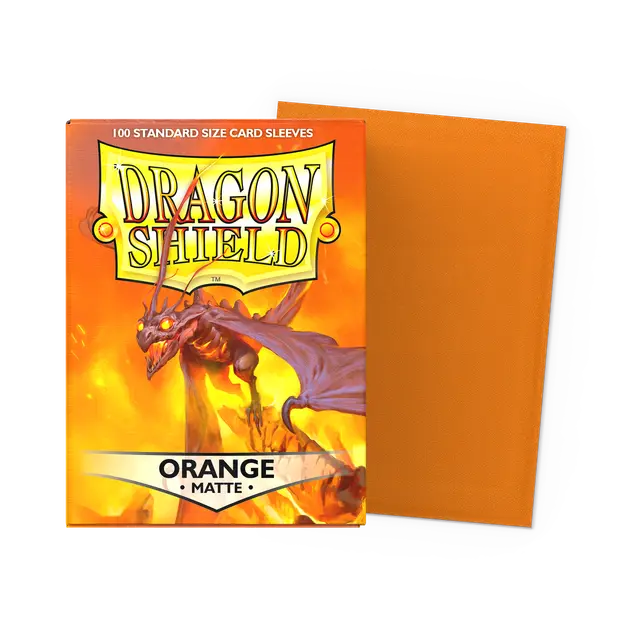 Dragon Shield Sleeves: Matte Orange (100ct)