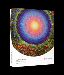 Justin Lovato: Flower Mandala 500-Piece Circular Jigsaw Puzzle