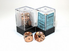 Copper Metallic 16mm d6 Dice Pair CHX 29011