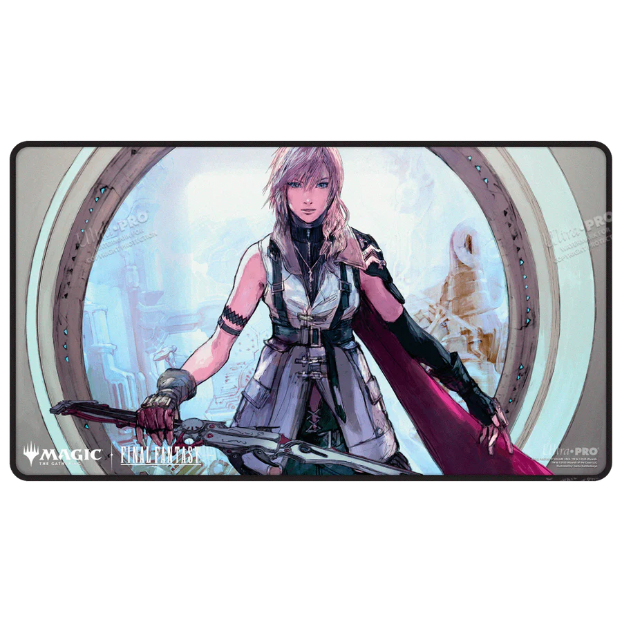Magic: The Gathering—FINAL FANTASY Lightning, Army of One Black Stitched Playmat