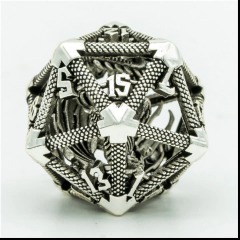 Hollow Dragon Keep D20 - Silver