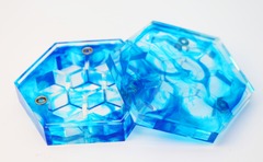 Sharp Edge Resin Dice Vault - Ocean Waters