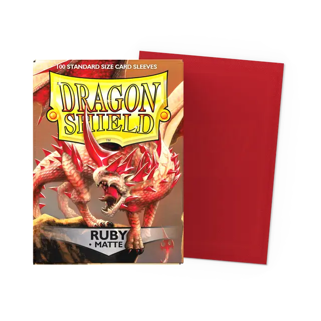 Dragon Shield Sleeves: Matte Ruby (100ct)