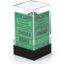 7 Green/White Translucent Polyhedral Dice Set - CHX23075