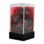 7 Smoke/Red Translucent Polyhedral Dice Set - CHX23088
