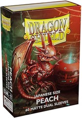 Dragon Shield Sleeves - Japanese Size - Dual Matte Peach (60ct)
