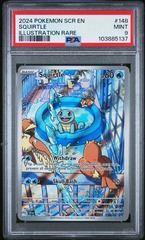 PSA 9 - 2024 POKEMON SCR EN-STELLAR CROWN #148 SQUIRTLE ILLUSTRATION RARE