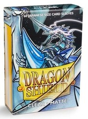 Dragon Shield Sleeves - Japanese Size - Matte Clear (60ct)