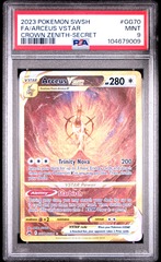 PSA 9 - 2023 POKEMON SWORD AND SHIELD CROWN ZENITH #GG70 FA/ARCEUS VSTAR CROWN ZENITH-SECRET