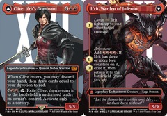 Clive, Ifrit's Dominant // Ifrit, Warden of Inferno (0385) - Foil - Borderless