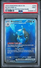PSA 9 - 2023 POKEMON MEW EN-151 #200 BLASTOISE ex SPECIAL ILLUSTRATION RARE