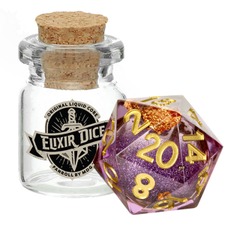 Elixir Liquid Core Dice D20: Aether Abstract