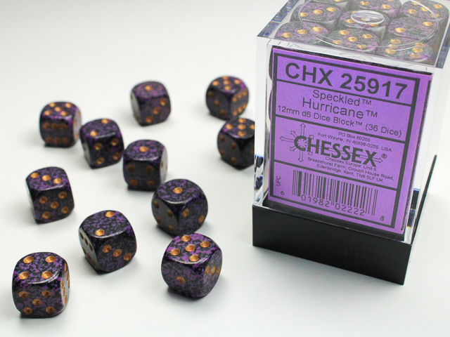 Speckled Hurricane 12mm d6 Dice Block (36 dice) - CHX25917
