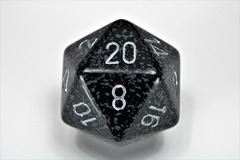 34mm d20 Dice - Speckled Ninja