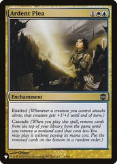 Ardent Plea - The List