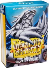 Dragon Shield Sleeves - Japanese Size - Matte Silver (60ct)