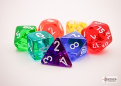 Prism Translucent GM & Beginner Player Polyhedral 7-Die Set - CHX23099