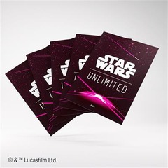 Star Wars: Unlimited - Premium Art Sleeve - Card Back Magenta