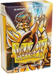 Dragon Shield Sleeves - Japanese Size - Matte Gold (60ct)