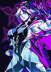 MANA MOON: Shinigami Tech Holographic Sleeves (70ct Standard)