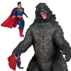 DC Multiverse Superman vs. Godzilla Megafig Justice League vs. Godzilla vs. Kong Action Figure