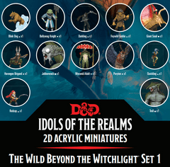 D&D Idols of the realms 2D Acrylic Miniatures Wild Beyond the Witchlight Set 1