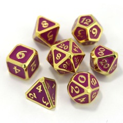 Die Hard 7pc Mythica Afterdark Neon Nightlife Solid Metal Dice Set