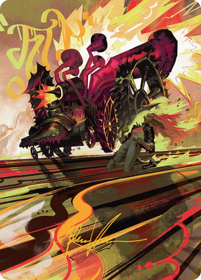 Rocketeer Boostbuggy Art Card - Gold-Stamped Signature