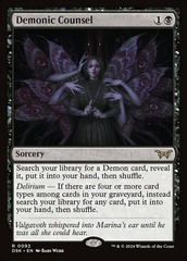 Demonic Counsel - Foil - Prerelease Promo