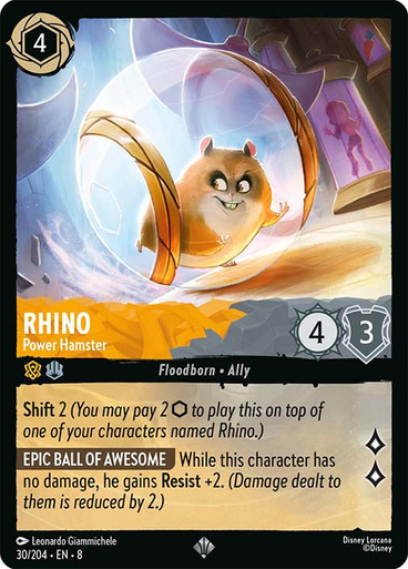 Rhino - Power Hamster - 30/204 - Super Rare
