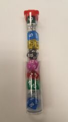 Koplow 10-Die Transparent Assorted Dice Set