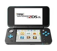 Nintendo NEW 2DS Console Black & Turquoise w/Charging Cable [Loose Game/System/Item]