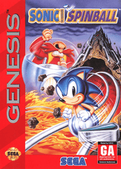Sega Genesis Sonic Spinball [In Box/Case Missing Inserts]