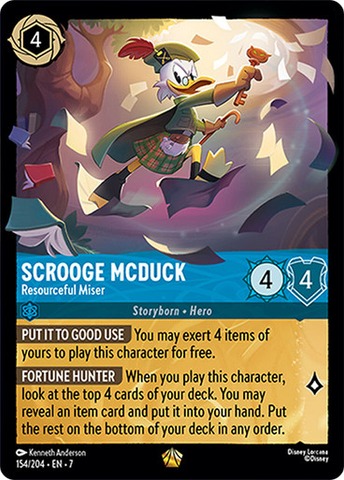 Scrouge McDuck - Resourceful Miser 154/204 - Legendary