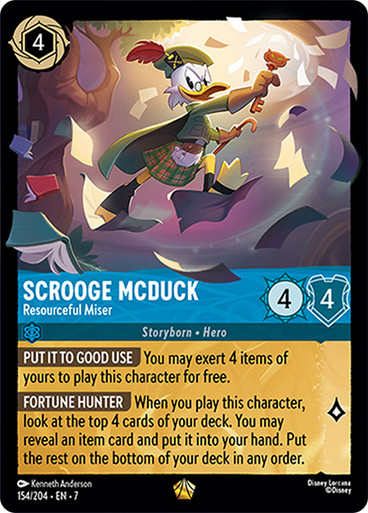 Scrouge McDuck - Resourceful Miser 154/204 - Legendary