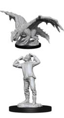 Nolzur's Marvelous Miniatures - Green Dragon Wyrmling & Afflicted Elf