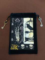 Grimoire Hand-Stitched Dice Bag Caged Bird (GDB010)