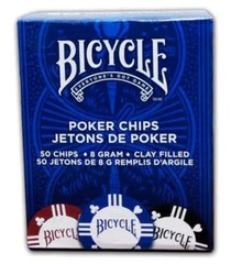 Bicycle Poker Chips 50 Chips 8-Gram