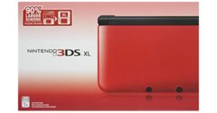 Nintendo 3DS Console XL Red (with Charging Cable)