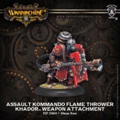 PIP33069 WRM Khador Assault Kommando Flame Thrower Blister