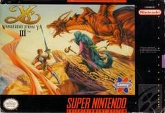 Nintendo SNES Ys III Wanderers from Ys [In Box/Case Missing Inserts]