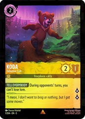 Koda - Talkative Cub - 1/204 - Rare - Cold Foil