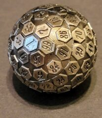 Fifteen4Two Ventures Rustic Steel D100 Silver w/Dice Bag