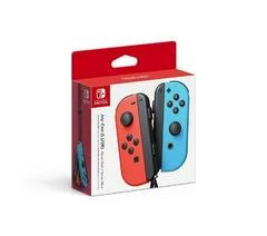 Nintendo Switch Joy-Con Neon Red & Blue w/Joy-Con Grip, No Joy-Con Straps [Loose Game/System/Item]