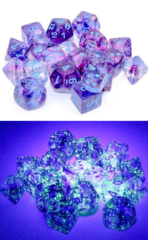 CHX27957 36d6 Nebua Nocturnal w/Blue Dice Set